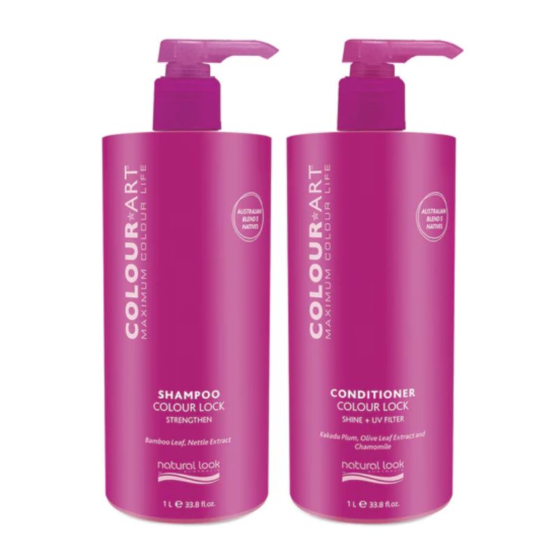 Natural Look Colour Art Set Shampoo + Conditioner 1 Litre Salon First Beauty Supplies